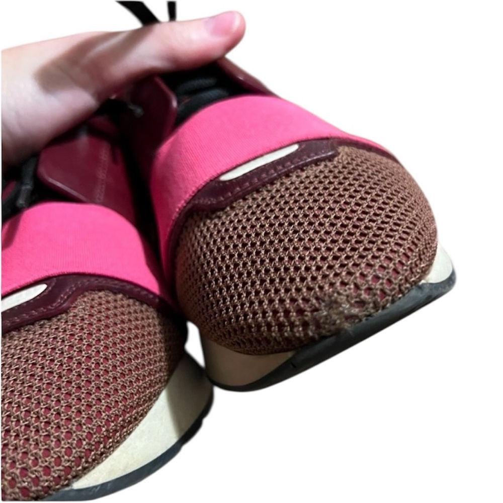 BALENCIAGA RACE NEOPRENE LEATHER SNEAKERS ❤️❤️❤️ - Picture 6 of 7